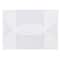 JAM Paper 5.5" x 7.5" Clear Frost Tuck Flap Closure Plastic Envelope